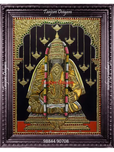 Pillayarpatti Karpaga Ganesha Tanjore Painting